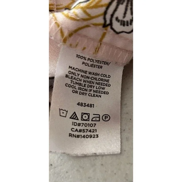 Loft Plus Powder Pink Multicolor Floral Print Long Sleeve Blouse Womens Size 22 - Picture 6 of 9